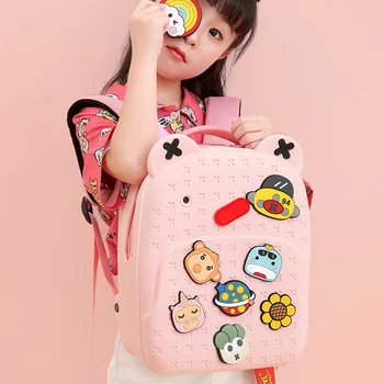 Zaini Kawaii per bambini della scuola materna per ragazze Borse da scuola fai-da-te alla moda per ragazzi Borsa da libro per cartoni animati per bambini impermeabili
