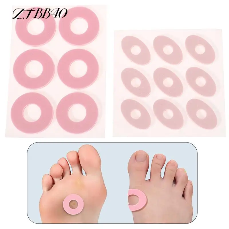

6/9Pcs/Sheet Eyelet Stickers Callus Cushions Round Toe Foot Corn Bunion Protectors Pads Foot Care Tool Shoes Heel Pad Foam