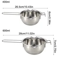 Stainless Steel Candle Wax Melting Boiler Pot with Heat Resistant Handle for Melting Chocolate Candy and Candle Making Supplies 6