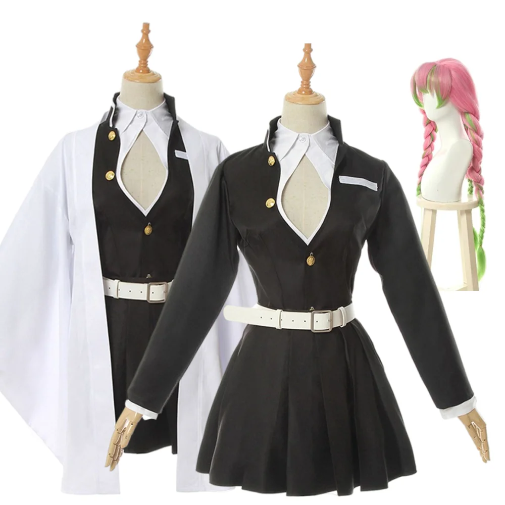 

Anime Kimono Kanroji Mitsuri Cosplay Costume Adult Kids Demon Slayer Kimetsu no Yaiba