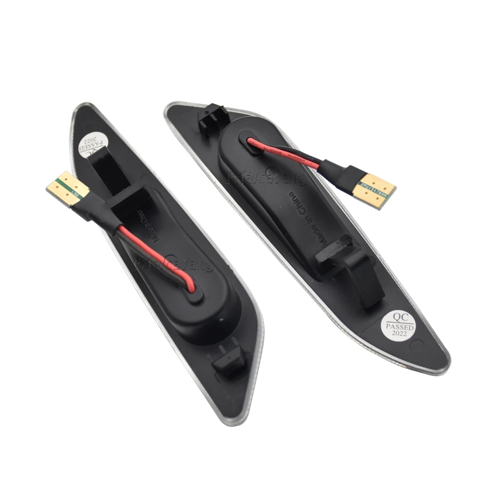 2Pieces Dynamic LED Side Marker Light Turn Signal Blinker Indicator ...