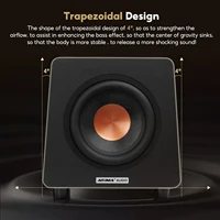 AIYIMA 800X Subwoofer 150W 8 Inch Active Speaker Deep Bass Wood Grain Woofer Amplifier Input RCA/AUX/LFE - Image 2