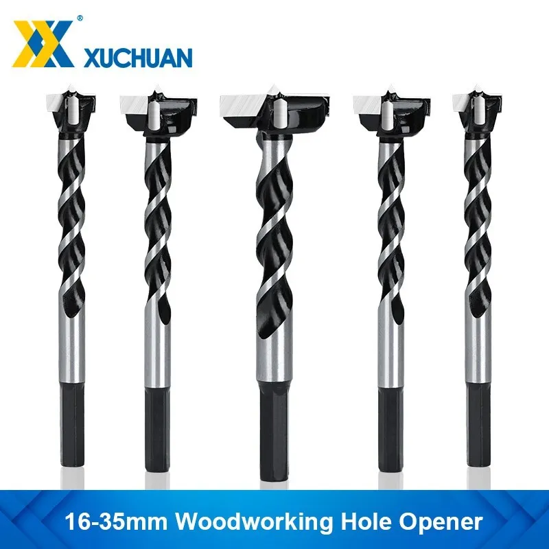 1pc 16-35mm Woodworking Hole Opener Forstner Tips Hinge Boring Drill Bit Tungsten Carbide Hole Saw Cutter Woodworking Tools