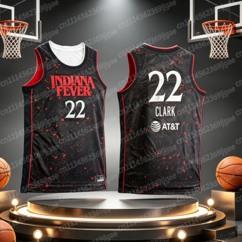 2026 Sommer Indiana Fever Nr. 22 Sport-Basketball-Tanktop Outdoor Atmungsaktiv Schnelltrocknend 3D-Gedrucktes Ärmelloses Familien-Tanktop