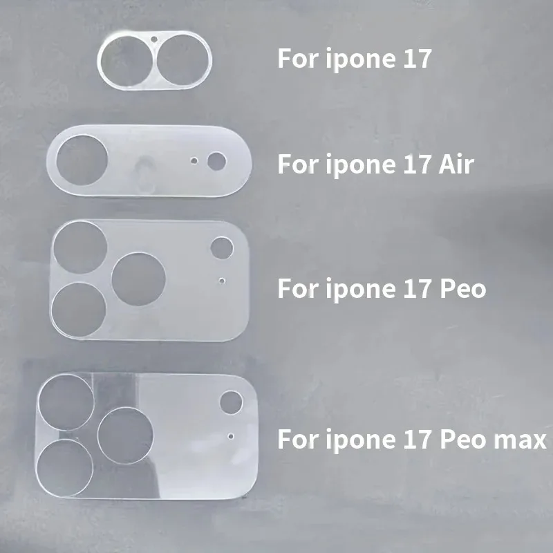 2 Pezzi Protezione Fotocamera HD Trasparente per iPhone 17 Pro Max 17 Pro Air, Pellicola Posteriore in Vetro Temperato Flessibile Anti-Graffio per Lente - immagine 5