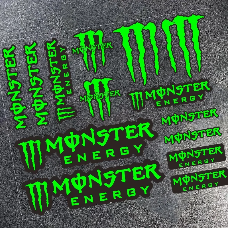 강력한 접착력과 내구성, 반사기능으로 안전운전을 지원하는 Monster Energy 사이드 스트립 스티커