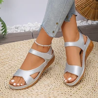 Sandales pour femmes chaussures d'été décontractées femme 2025 sandales d'été sandales à talons bas chaussures à semelles compensées confortables femmes 4