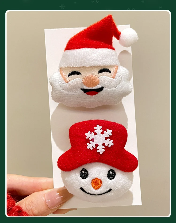 Weihnachtsbrosche Schneemann Weihnachtsmann Baum Kranz Elch Cartoon Pins Modeschmuck Geschenk für Mädchen Kinder Frohe Weihnachten Dekor Geschenke – Detail 4