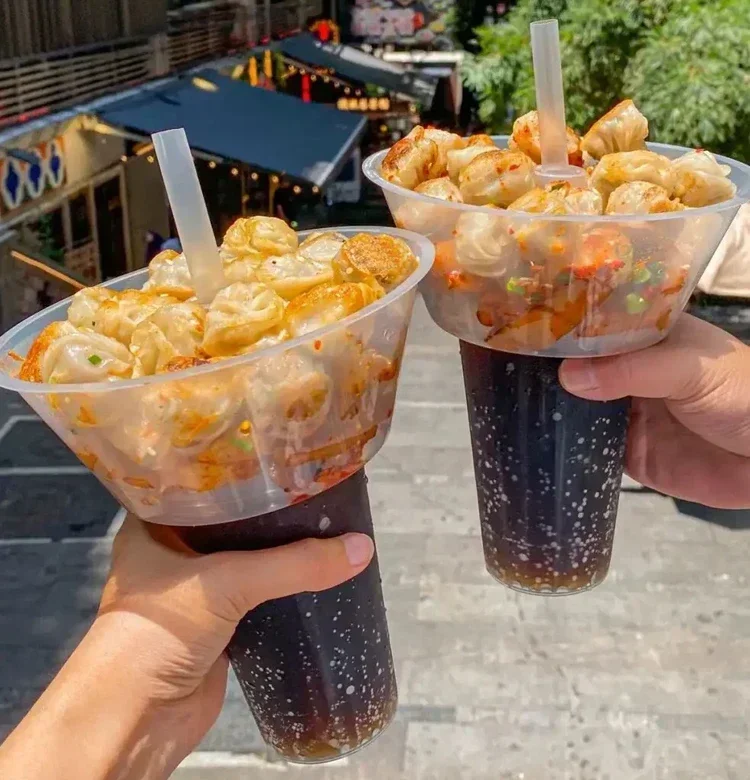 50pcs Coke Roast Chicken Handheld Hot Pot Cup Fruit Snack Cup Holder Bowl Beverage Cups Thick Plastic Creative Cups Holder Bowls