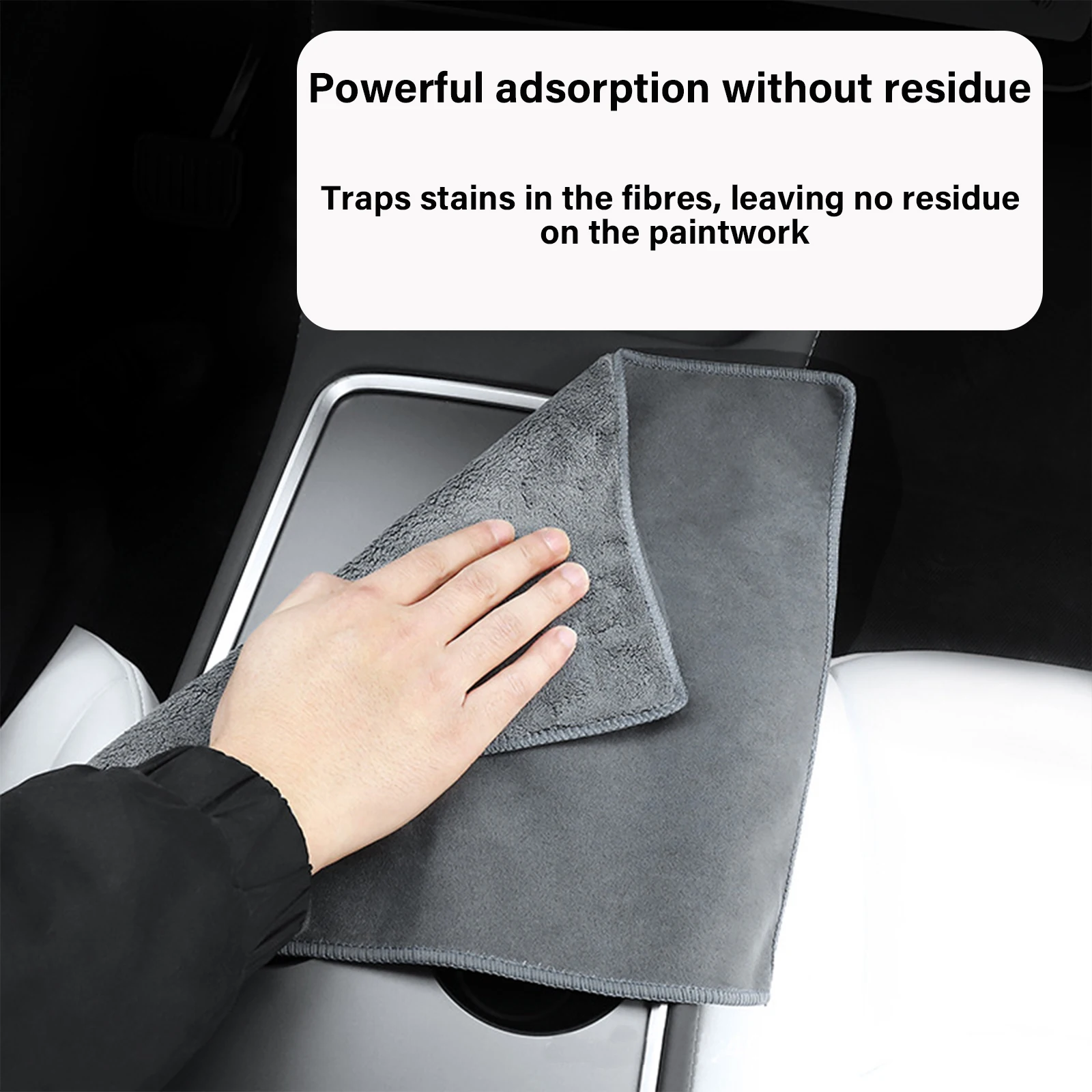 

For Tesla Model 3 Y Universal Highly Absorbent Microfiber Towels For Cars Wash Cleaning Cloths