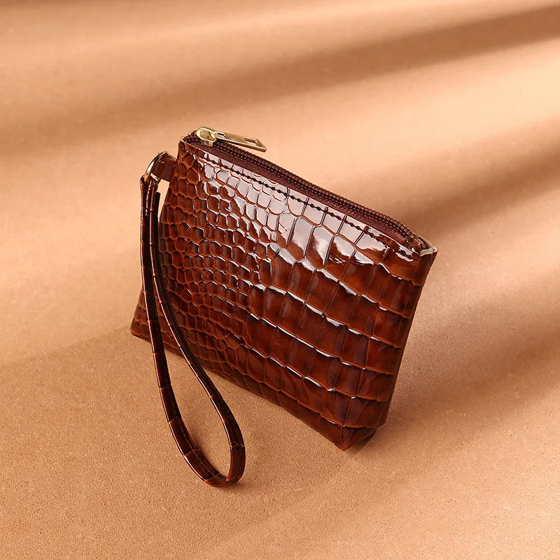Mini Women's Purse Coin Holder Wallet Money Bags Leather Coin Key Card Wallet Zipper Change Case Purses Holder Small Pouch 1PCS