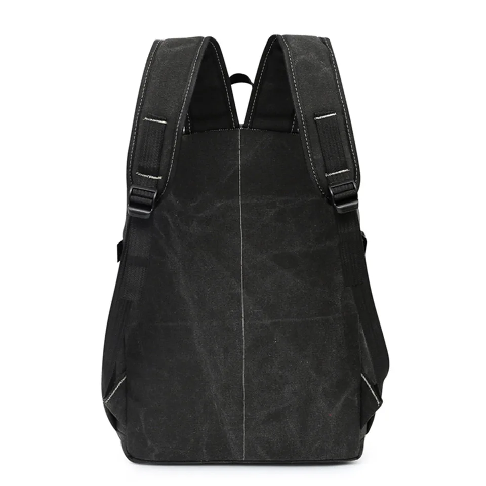 New Old Style Canvas Backpack Small Korean Edition Men's And Women's Outdoor Mountaineering And Hiking Spliced Student Backpack