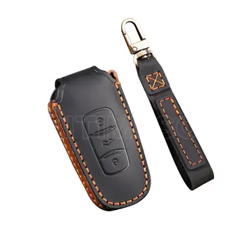 Custodia per chiave a distanza per auto in pelle Shell Fob per Geely Atlas Boyue NL3 EX7 Emgrand X7 EmgrandX7 SUV GT GC9 Borui Protector Holder - Custodia per chiave a distanza per auto in pelle Shell Fob per Geely Atlas Boyue