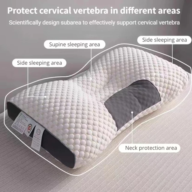 Cervical orthopedic neck pillow to help sleep and protect the pillow neck household soybean fiber massage