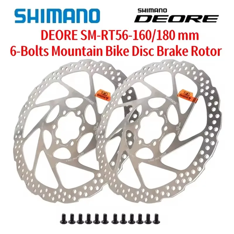 Shimano-Deore油圧ディスクブレーキローター,SM-RT56 mm,6ボルト,樹脂