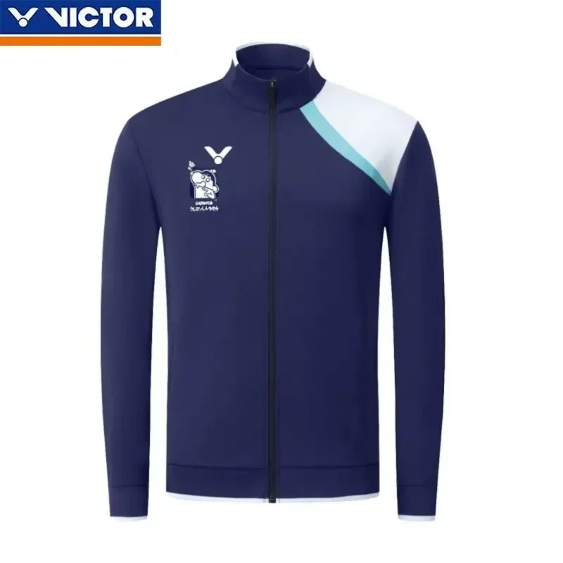 Victor Autumn and Winter New Unisex Badminton Suit Fashionable Long Sleeved Jacket Paired with Long Pants Set
