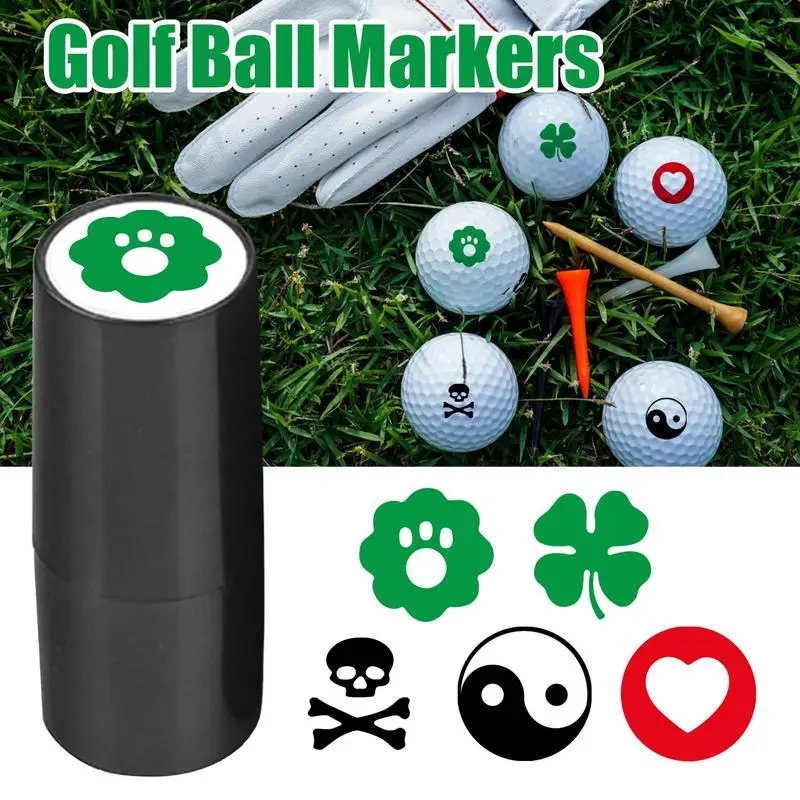 

New Golf Ball Stamper Stamp Marker Impression Seal Quick-dry Plastic Multicolors Golf adis Accessories Symbol For Golfer Gift