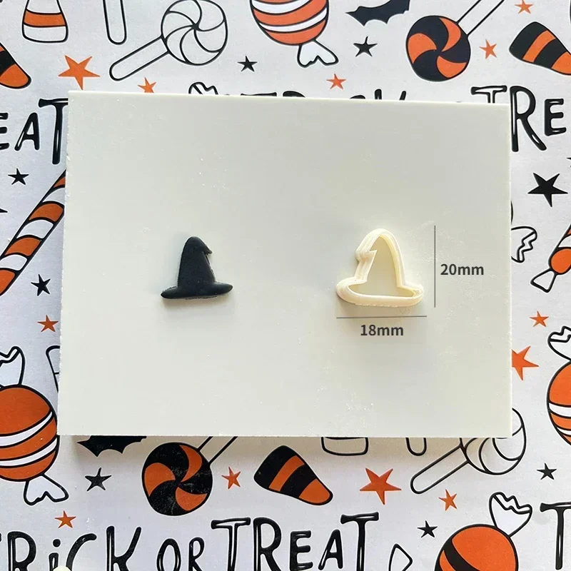 Halloween Series Mini Polymer Clay Cutter Cat/Hat/Pumpkin/Ghost Shaped Clay Cutting Molds For DIY Earring Jewelry Hand Tools clay cutters clay tools pottery tools clay accessory