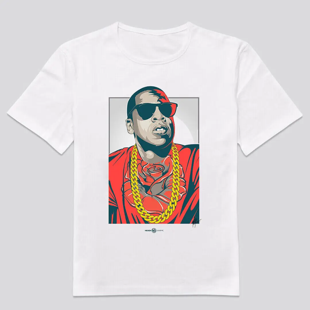 Maglietta Personalizzata Jay-Z Jay Z Hova Rapper Music Hip Hop R & B Vintage Tee Artist Maniche Lunghe O Corte