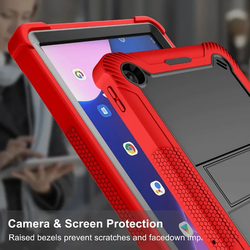 Rugged Armor Shockproof & Dustproof Tablet Case with Stand