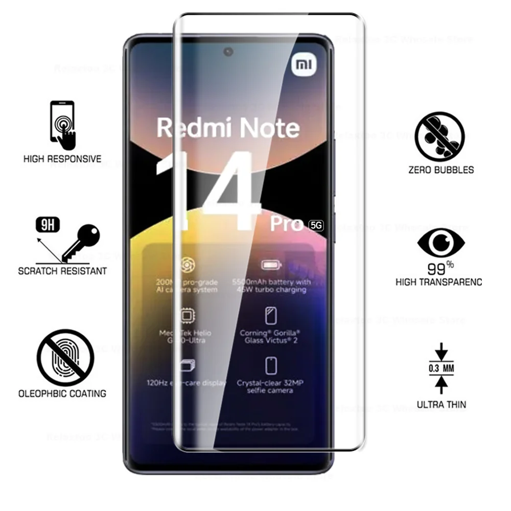 Premium 4-Piece Tempered Glass Screen Protector Set with Durable Protective Case