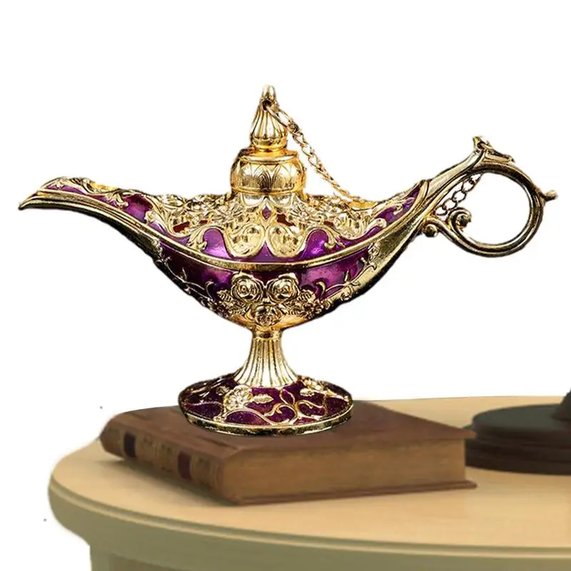 Aladdin Oil Lamp Vintage Legend Wishing Gingillo Box Aladdin Lamp Wishing Light For Home Decor Regali Di Aladdin