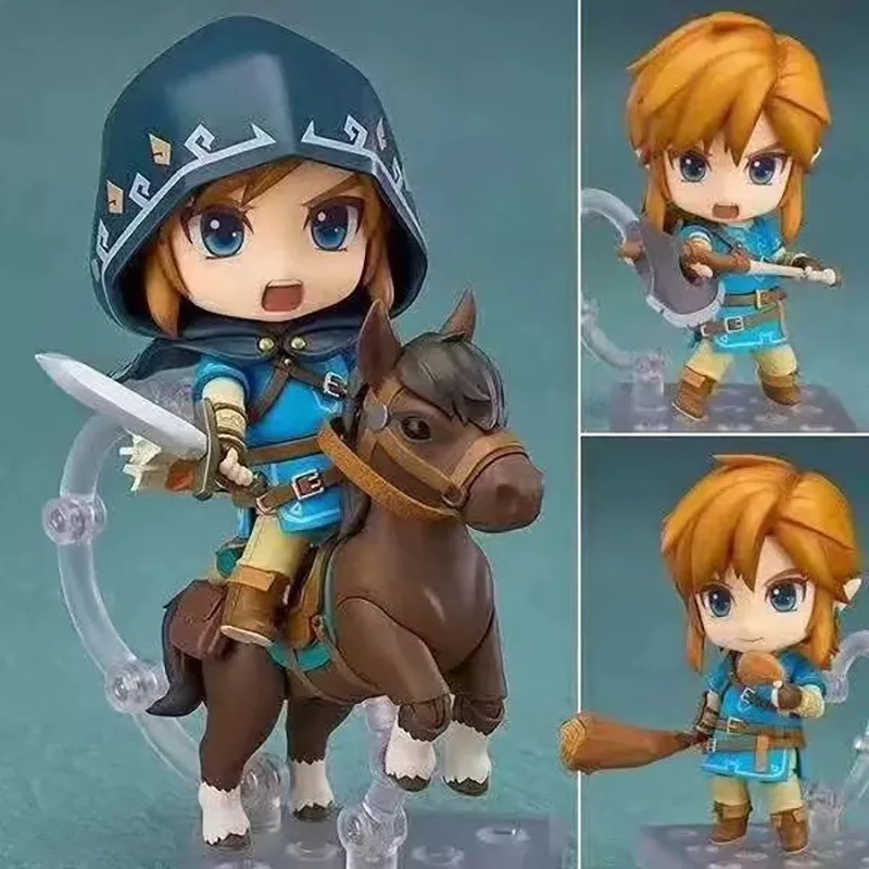The Legend Of Zelda Breath Of The Wild Ver. 733 733-Dx Link Action Figure 10Cm Mini Figurina In Pvc Di Zelda