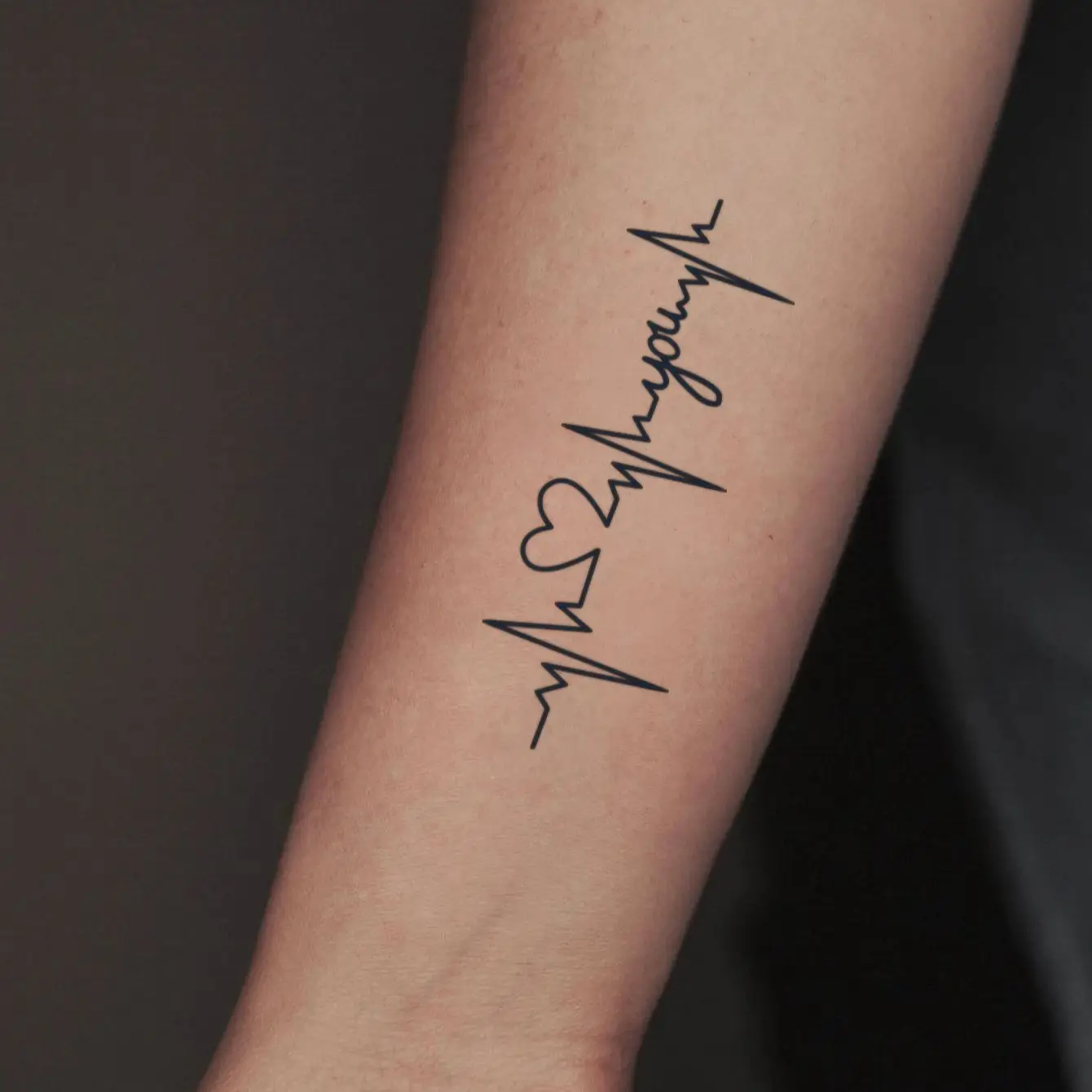 TATTOO 1pc waterdichte tijdelijke tattoo sticker hartslag lijn nep tattoo  flash tattoo pols tattoo voor meisje vrouwen mannen - AliExpress, image size:1340x1340