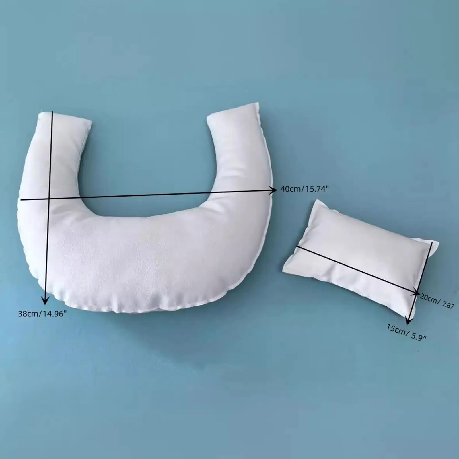 2Pcs Baby Pillows for Photography Soft Shaping Pillows for Professional Home