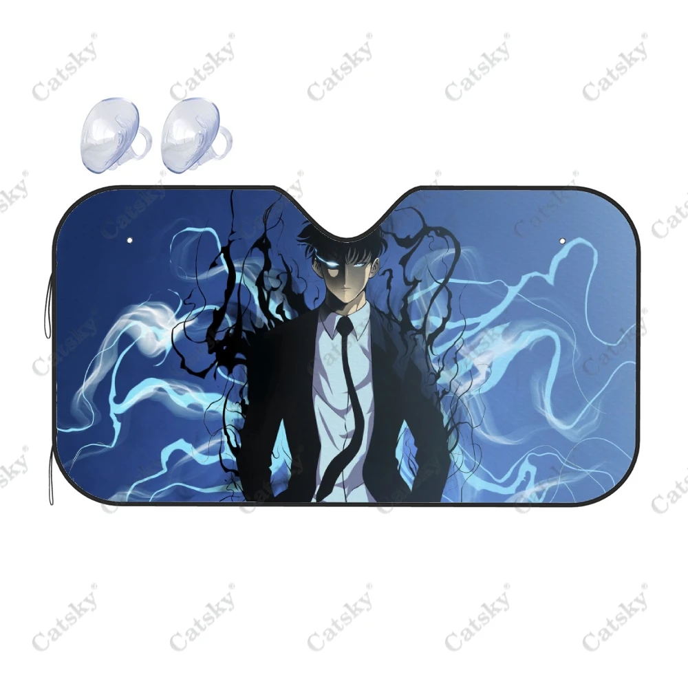 

Solo Leveling Anime Print Car Accessories Windshield Sunshade Foldable Sunvisor Protect UV Sunshade Visor Shield for SUV Cool