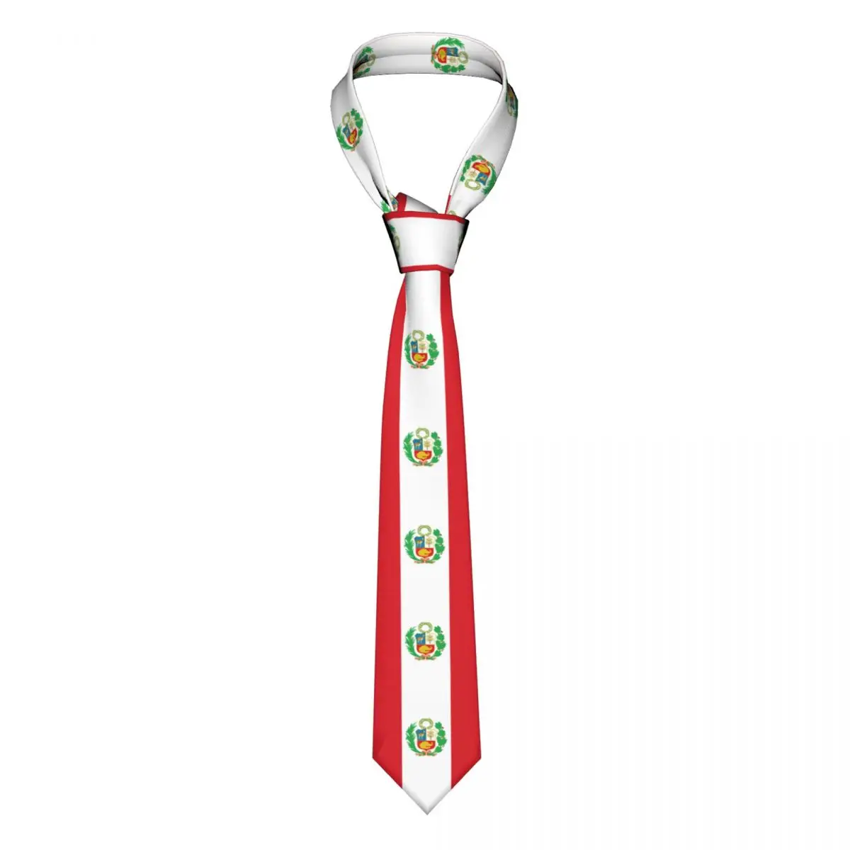 

Casual Arrowhead Skinny Peru Flag Necktie Slim Tie For Men Man Accessories Simplicity For Party Formal Tie