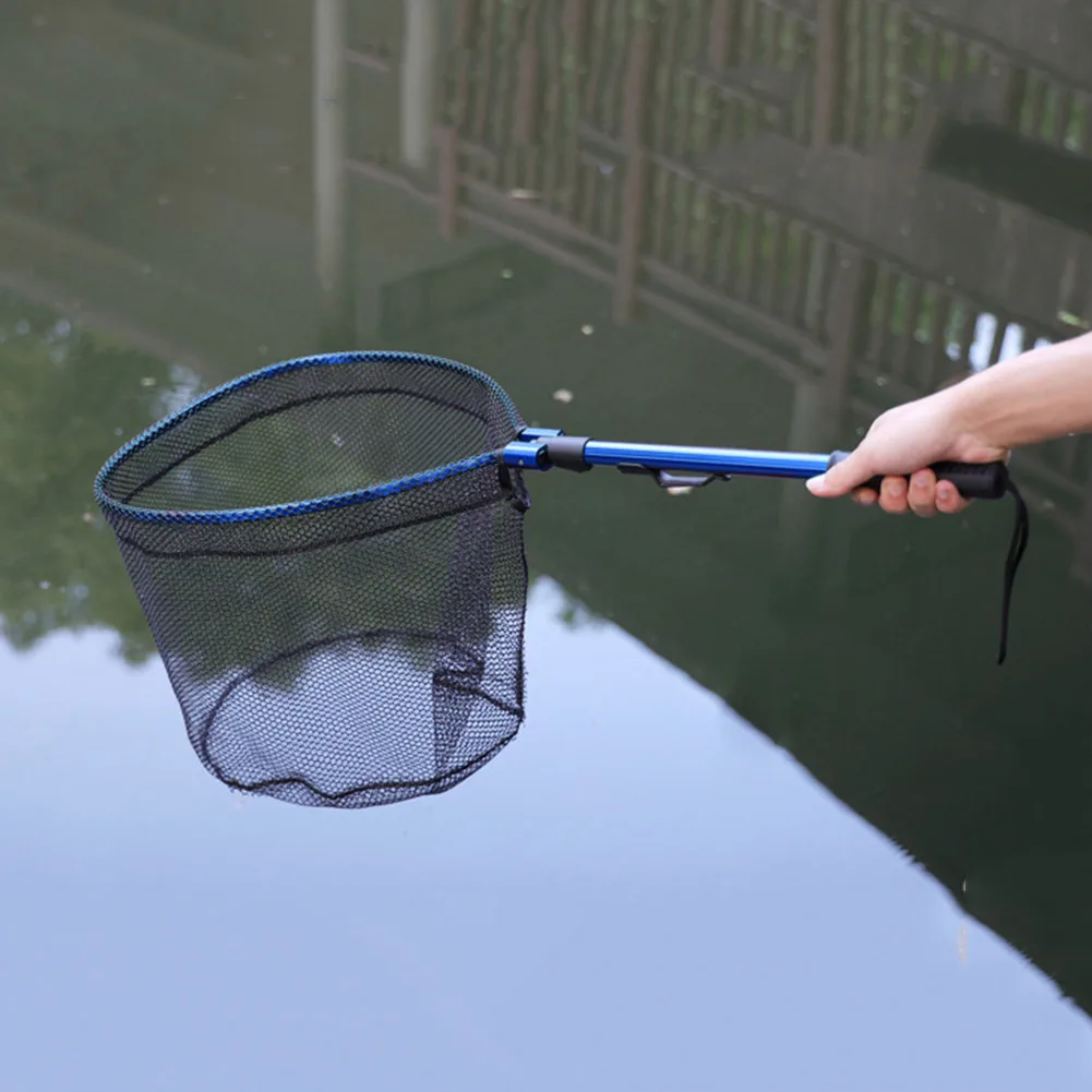 2pcs/set Stainless Steel Telescopic Net And Bucket Set For Fishing And Play  On The Beach