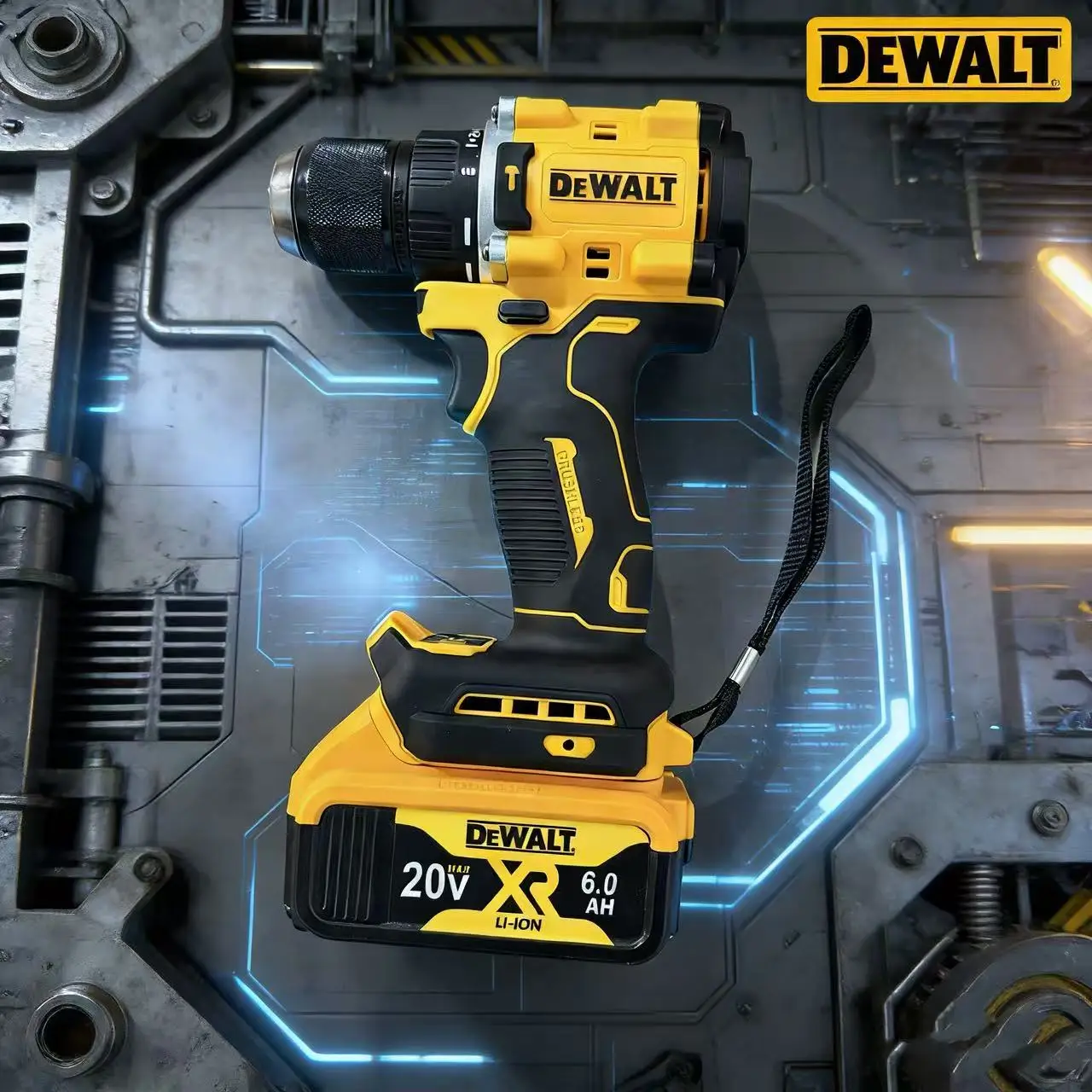 2026 DEWALT 리튬 배터리 20V 충전식 브러시리스 소형 전기 드라이버 핸드 드릴 임팩트 드릴 DCD805 배터리 없음