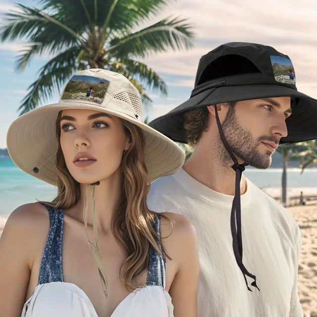 Customized One-Piece Personalized Picture Bucket Hat with Breathable Mesh, Supports Company Group Customization Logo, Customized 4