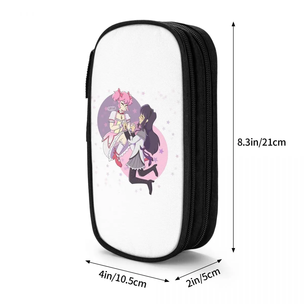 Mahou Shoujo Homura Akemi Madoka Magica 애니메이션 연필 케이스 소년 소녀용 펜 박스 연필 가방 문구 용품 펜 홀더 가방