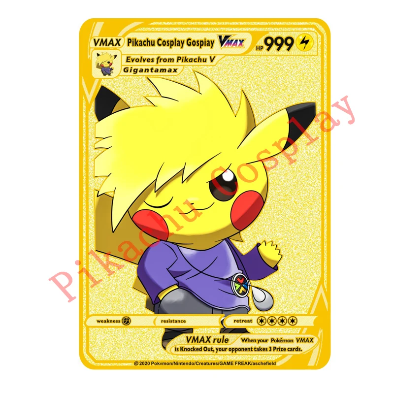 

27 Styles Pokemon Pikachu Cosplay Gospiay Goku Luffy Gold Metal Toys Hobbies Hobby Collectibles Game Collection Anime Cards