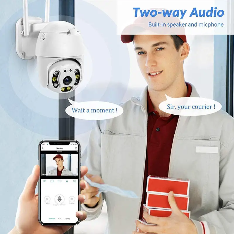 V380 Pro WIFI Camera Wireless IP Network Camera Outdoor Waterproof Motion Alarm Camera 2