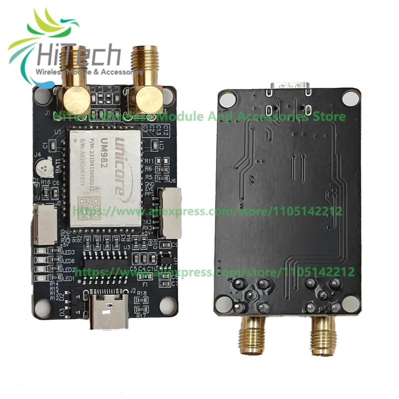 옵션 UM982D6 GNSS 수신기 RTK GPS 베이스 로버 스테이션 코어 USB 보드 듀얼 안테나 방향 모듈 GPS BDS 글로나스 갈릴레오