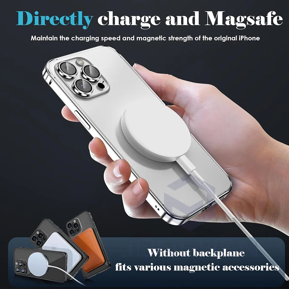 Luxurious Thin Aluminum Metal Frame Protective Back - Light Alloy Bumper Case