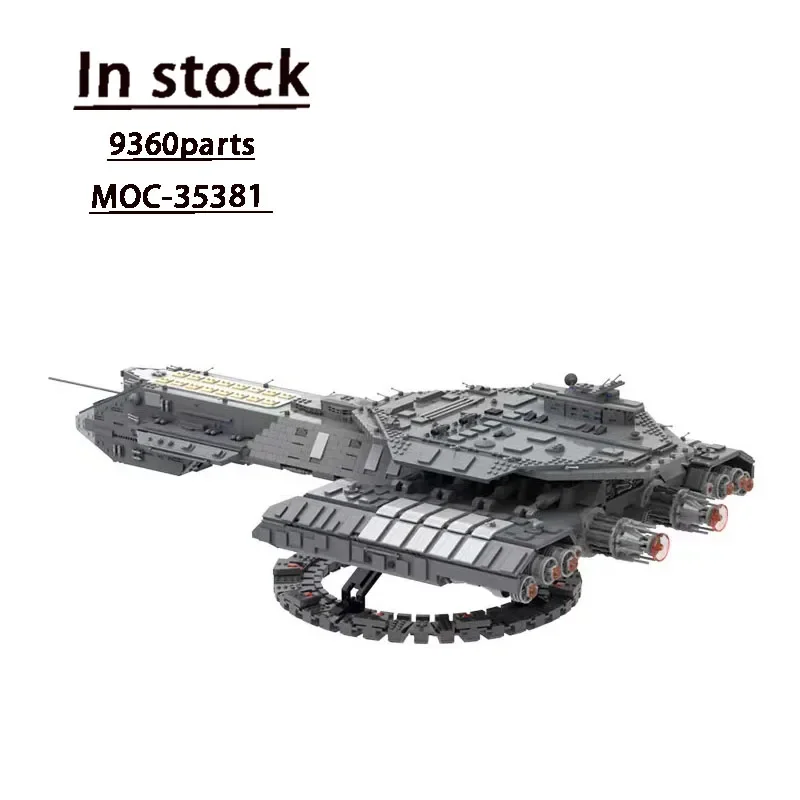 MOC-35381 공중 USS Daedalus 조립 접합 빌딩 블록 모델, MOC 크리에이티브 빌딩 블록 장난감, 어린이 생일 장난감 선물