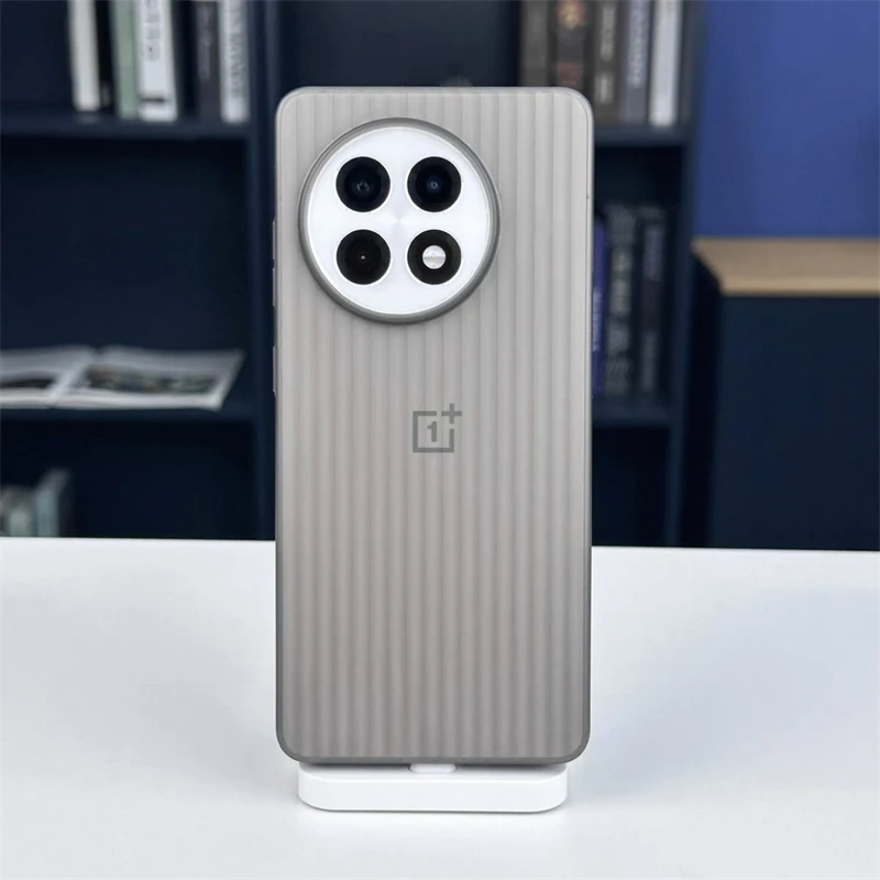 Matte Transparent Hard Silicone Slim Case with Luggage Stripe Design