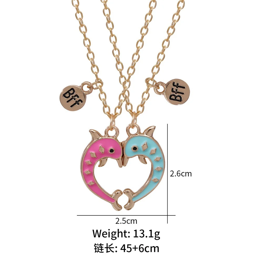 Cute Cat Heart Magnet Necklaces for Women Girls Kawaii Best Friends Neko  Doggy Animal Pendant Chain BFF Friendship Jewelry Gifts - AliExpress