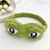 3D Sad Frog Sleep Mask Natural Sleeping Eyeshade Cover Shade Eye Patch Women Men Soft Portable Blindfold Travel Eyepatch 5