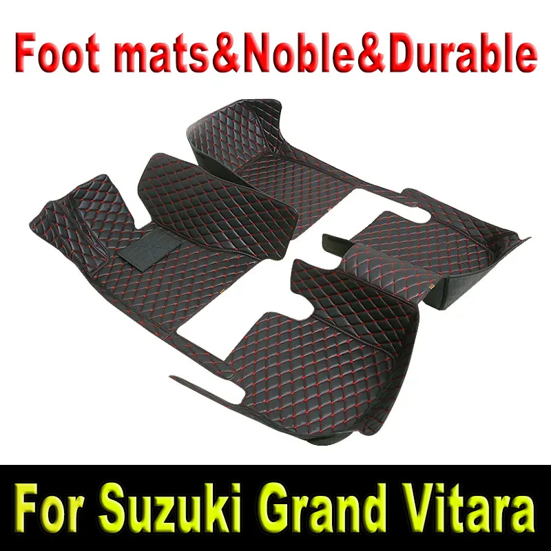 

Car floor mats for Suzuki Grand Vitara (Four doors) 2007-2009 2010 2011 2012 2013 2014 2015 2016 2017 auto foot Pads automobile