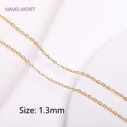 18K Gold Plated Delicate Thin Chain - 1 meter (18K gold plated)