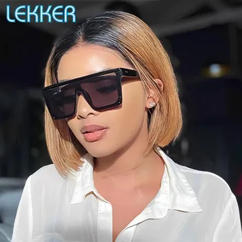 Lekker Ombre Blonde Short Straight Bob 13x1 Lace Front 100% Human Hair Wig For Women Brazilian Remy Hair Clearance Colored Wigs