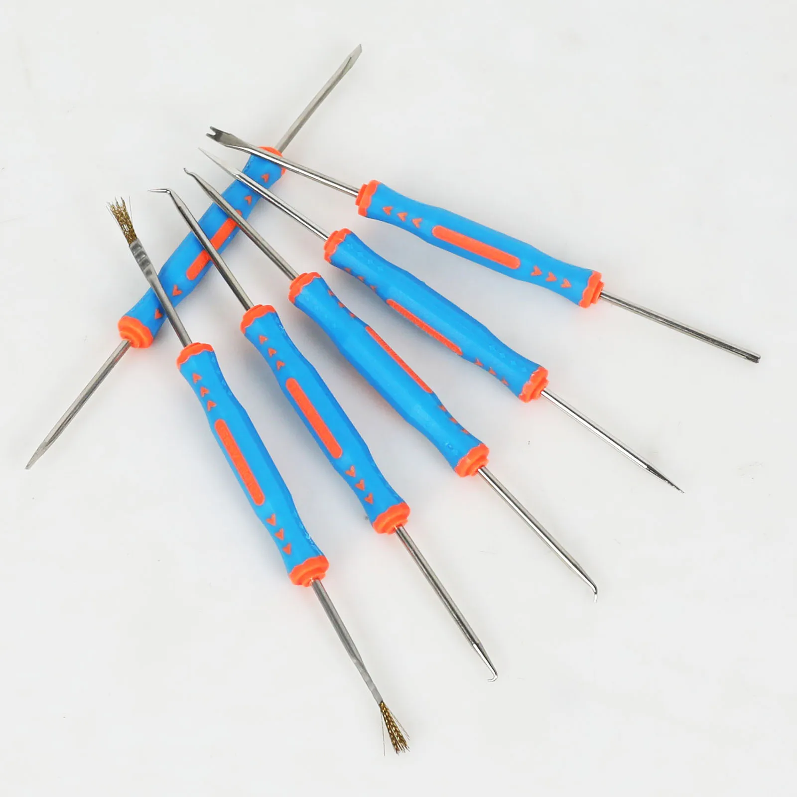 NEWACALOX 6pcs/set Solder Assist Hand Tool Precision Components Soldering Grinding Cleaning Welding Assembly Kit Repair Tool