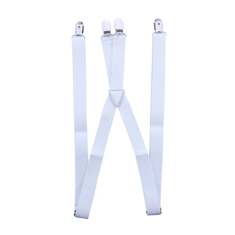 Unisex Colorful Elastic Y-Back Suspender with Adjustable Straps