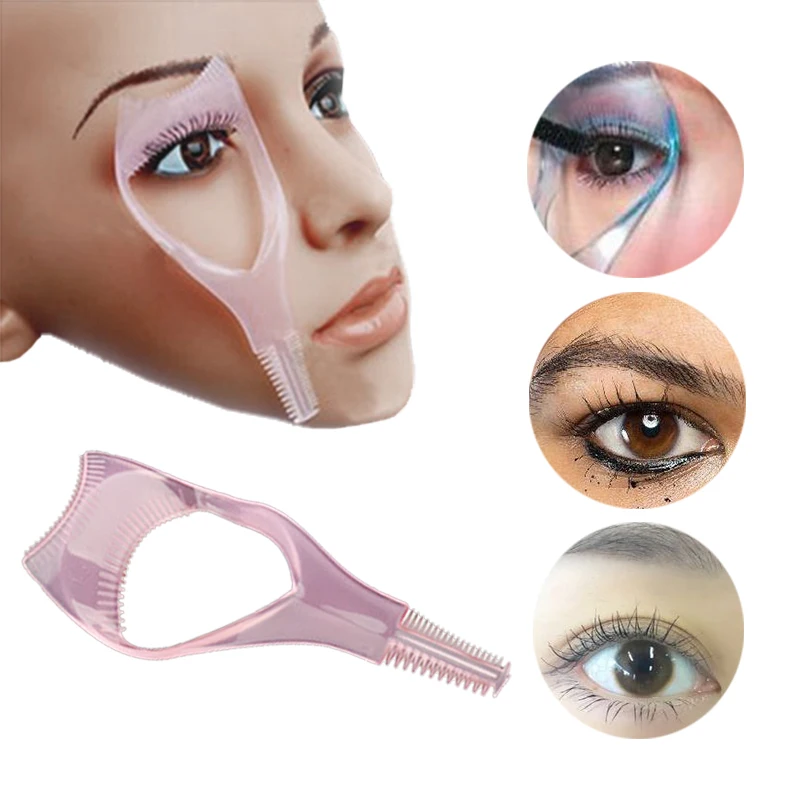 3 in 1 Eyelash Curler Plastic Mascara Guide Applicator Eyelash Brush Curler Lash Comb Multifunction Cosmetic, eyelash curler,eyelashes brush comb,eyelashes brush,eyelash accessories