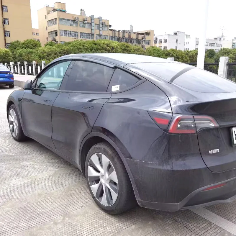 For Tesla Model Y Door Window Deflector Sun Rain Shield Weather Vent Visor